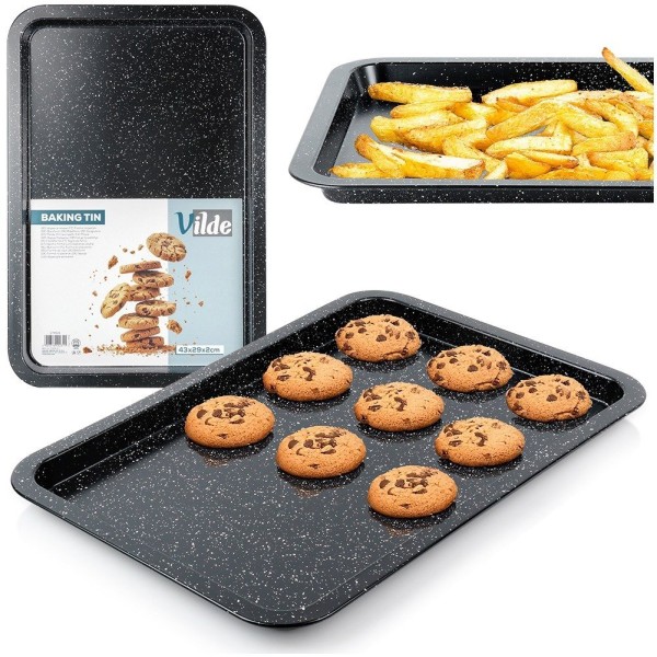 Форма для випікання, VILDE 279028, гранитова 43×29×2 см — для м'яса і пирогів