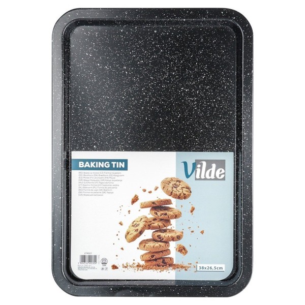 Форма для запікання, VILDE 279027, гранитова 38×26.5×1.5 см — для м'яса та випічки