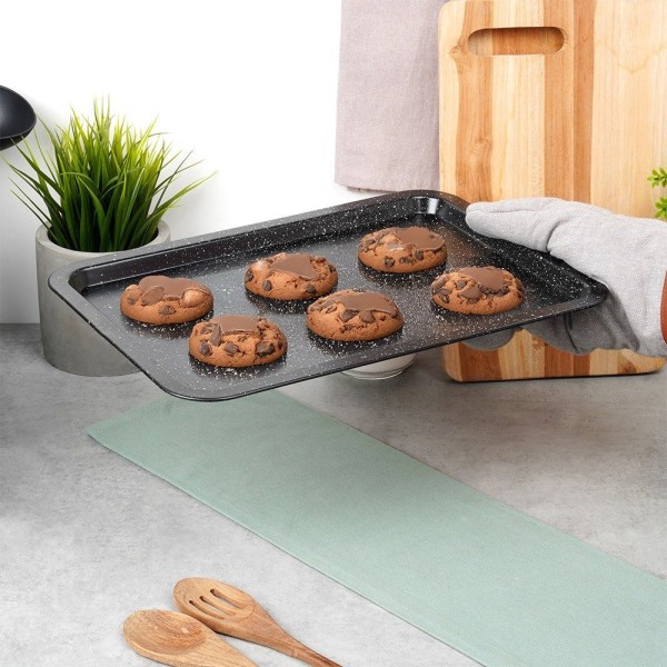 Форма для запікання, VILDE 279027, гранитова 38×26.5×1.5 см — для м'яса та випічки