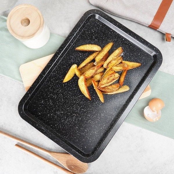 Форма для запікання, VILDE 279027, гранитова 38×26.5×1.5 см — для м'яса та випічки