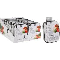 Komplet foremek aluminiowych z pokrywą 14,5x12x6 cm do pieczenia 6 szt.