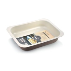 Blacha do pieczenia Cookini Delicate 29x22 cm tłoczona non-stick Caffe Creme