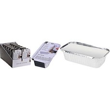 Komplet foremek aluminiowych do pieczenia 6 szt. z pokrywą 20x11x5 cm
