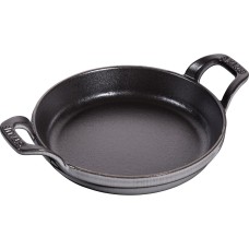 Naczynie do zapiekania Staub Okrągłe mini 16 cm szare do pieczenia i serwowania