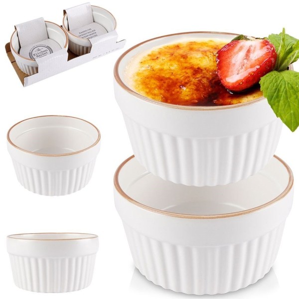 Форма для запікання EXCELLENT HOUSEWARE Miseczki do zapiekania 9см 170мл біла