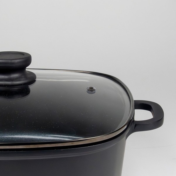 Форма для запікання, KELA, Atura 6 л квадратна зі скляною кришкою — для духовки та сервірування