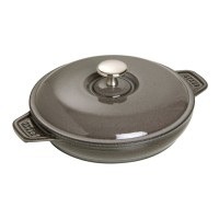 Посуда для запікання Staub Okrągłe, чавунна, 20 см, з кришкою, сірий