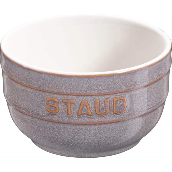 Набір рамекинів, Staub, XS-Minis 4 шт. 9 см, круглі, античний графіт — для запікання і подачі десертів
