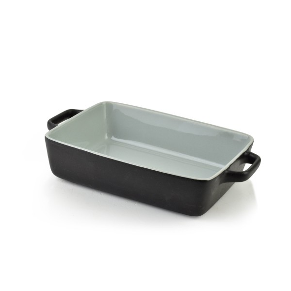 Naczynie do zapiekania BASIC prostokątne mix kolorów 23x16x5cm z uchwytami 27cm
