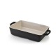 Naczynie do zapiekania BASIC prostokątne mix kolorów 23x16x5cm z uchwytami 27cm