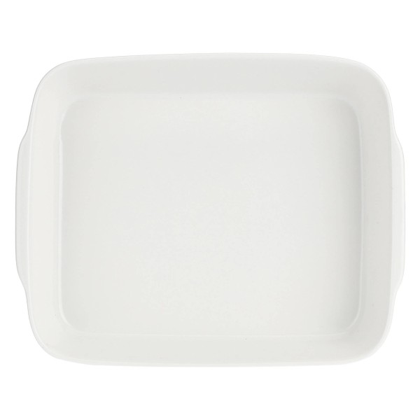 Naczynie do zapiekania, LA PORCELLANA BIANCA ANGHIARI, 23x18 см, біла керамічна форма для запікання, застосування: запікання овочів, м’ясних страв та запіканок