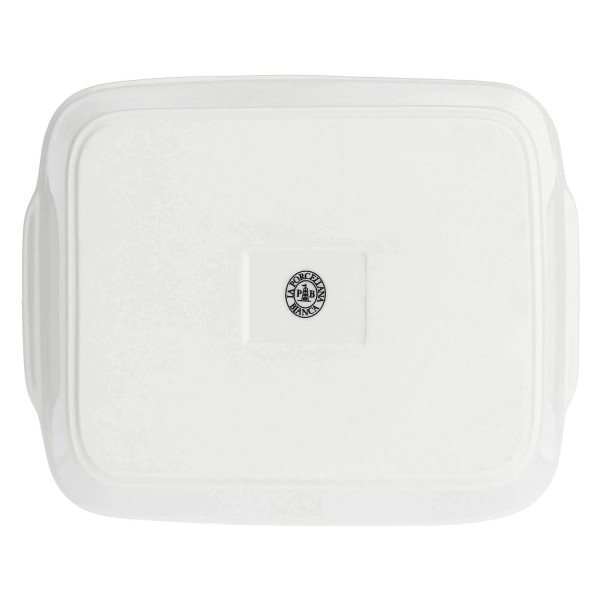 Naczynie do zapiekania, LA PORCELLANA BIANCA ANGHIARI, 23x18 см, біла керамічна форма для запікання, застосування: запікання овочів, м’ясних страв та запіканок