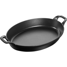 Naczynie do zapiekania Staub Owalne 32 x 23 cm czarne