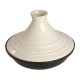 Naczynie do zapiekania Staub Tajine 28 cm beżowo-czarne do potraw duszonych