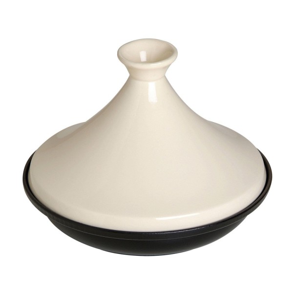 Naczynie do zapiekania Staub Tajine 20 cm beżowo-czarne
