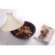 Naczynie do zapiekania Staub Tajine 20 cm beżowo-czarne
