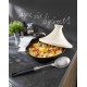 Naczynie do zapiekania Staub Tajine 20 cm beżowo-czarne