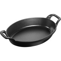 Naczynie do zapiekania Staub owalne 24x16 cm czarne