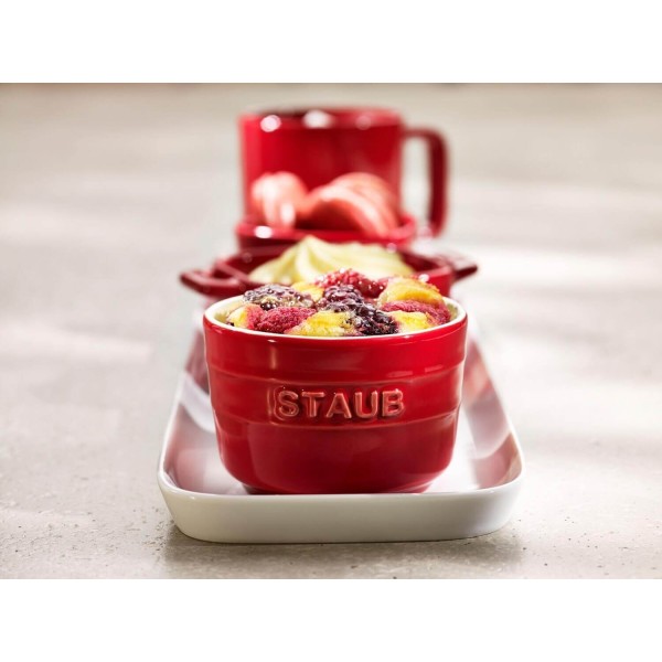 Форма для запікання, Staub, XS-Minis Ramekin 200 ml, кругла, червона — для порційних страв та десертів