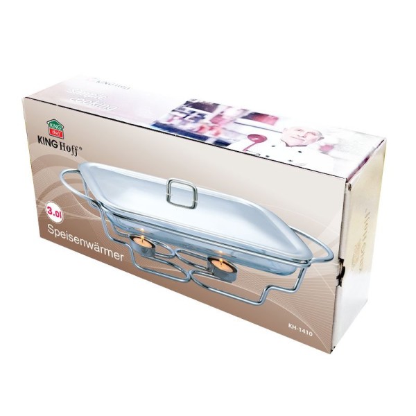 Podgrzewacz stołowy KiNGHOFF KH-1410 3-elementowy, 2,9L do potraw