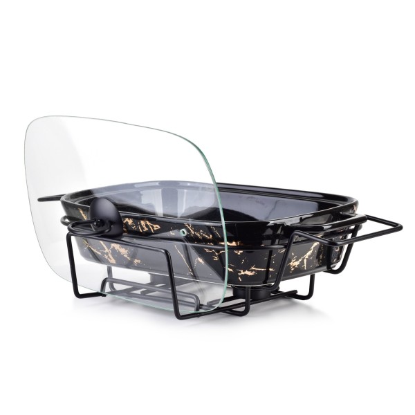 Naczynie z podgrzewaczem Modern Kitchen 2,1 l do serwowania ciepłych potraw