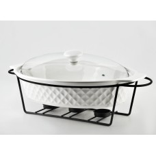 Посуд з підігрівом Modern Kitchen, 2,6 л для підтримки тепла страв, 42x28x17,5 см