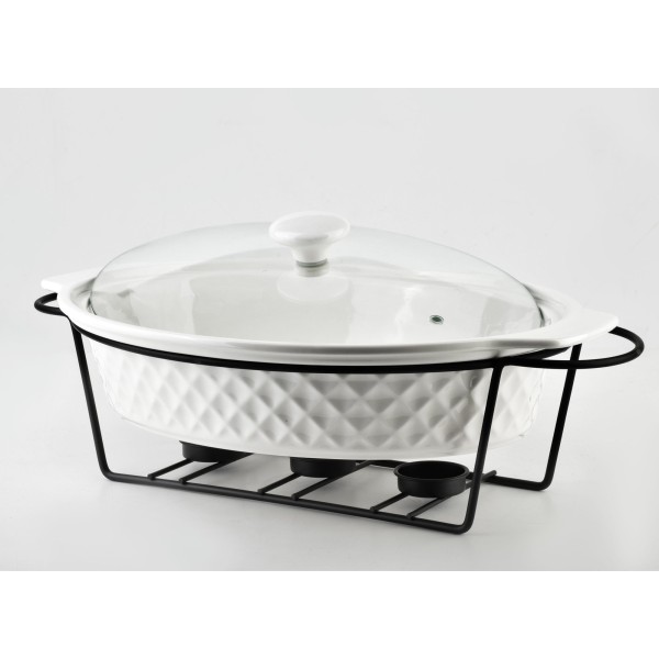 Посуд з підігрівом Modern Kitchen, 2,6 л для підтримки тепла страв, 42x28x17,5 см