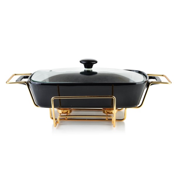 Naczynie z podgrzewaczem Modern Kitchen 1,4L do serwowania ciepłych dań 36x25x15 cm