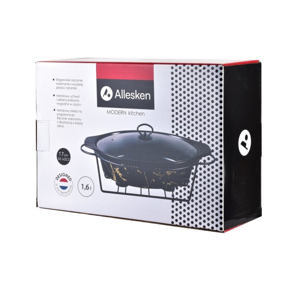 Naczynie z podgrzewaczem Modern Kitchen 1,6 l do serwowania ciepłych dań