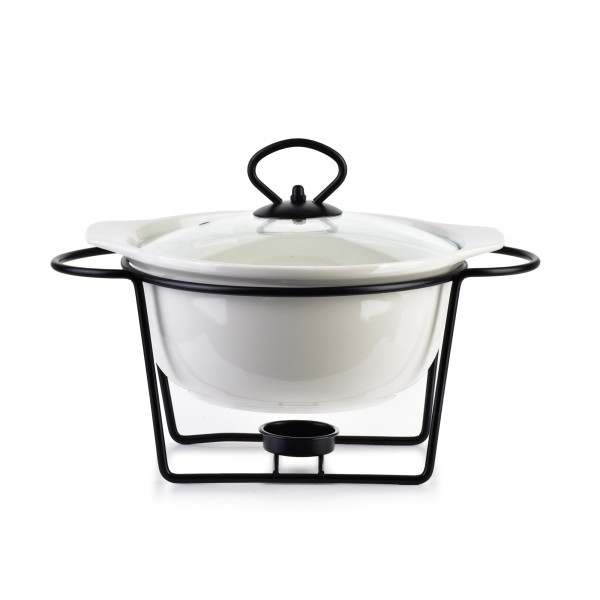 Naczynie z podgrzewaczem Modern Kitchen 1,2 l do serwowania i podgrzewania potraw