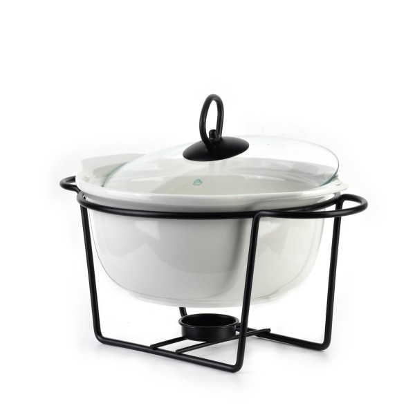 Naczynie z podgrzewaczem Modern Kitchen 1,2 l do serwowania i podgrzewania potraw