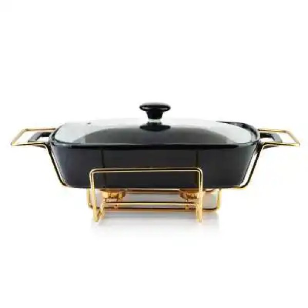 Посуд з підігрівом Modern Kitchen 2,1 л для сервірування гарячих страв 41,5x25,6x15 см