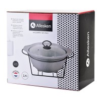 Кухонне посуд MODERN KITCHEN Naczynie з підігрівом 2,4 л для сервування та збереження тепла