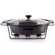 Naczynie z podgrzewaczem Modern Kitchen 2,6L czarne do serwowania