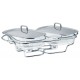Podgrzewacz stołowy KiNGHOFF KH-1412 5-elementowy z 2 x 1,5L do serwowania