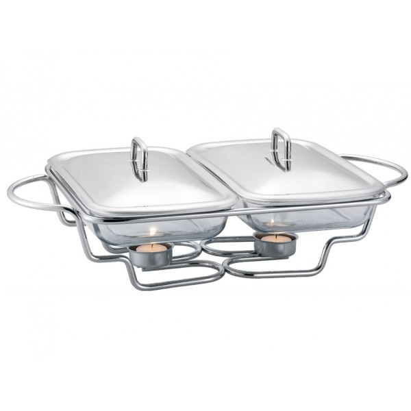 Podgrzewacz stołowy KiNGHOFF KH-1412 5-elementowy z 2 x 1,5L do serwowania