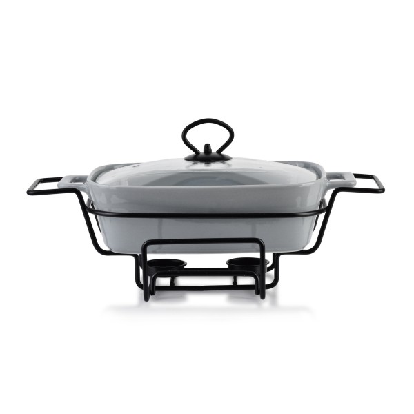 Naczynie z podgrzewaczem Modern Kitchen 1,4 l do serwowania ciepłych dań 36x25x15 cm