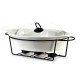 Naczynie z podgrzewaczem Modern Kitchen 2,6 l do serwowania ciepłych potraw 38x26x7,9 cm