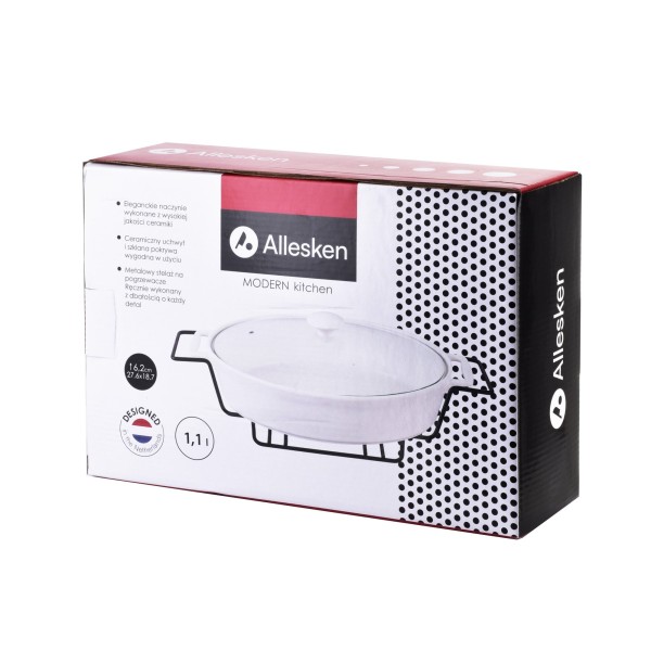 Naczynie z podgrzewaczem Modern Kitchen 1,1L do podawania ciepłych potraw