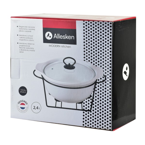 Naczynie z podgrzewaczem Modern Kitchen 2,4 l do podawania potraw