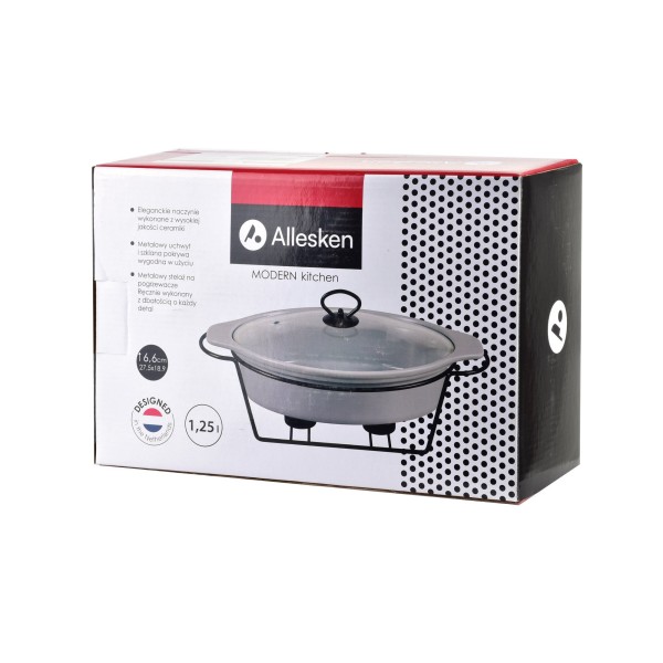Naczynie z podgrzewaczem Modern Kitchen 1,25 l do serwowania na ciepło