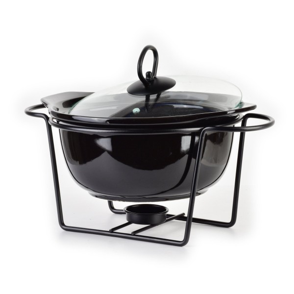 Naczynie z podgrzewaczem Modern Kitchen 1,2l do serwowania ciepłych potraw