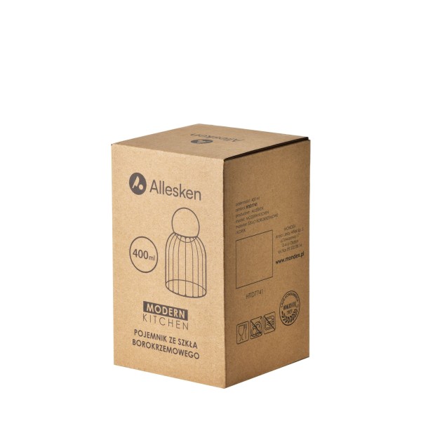 Pojemnik na żywność Modern Kitchen szklany 400 ml do przechowywania