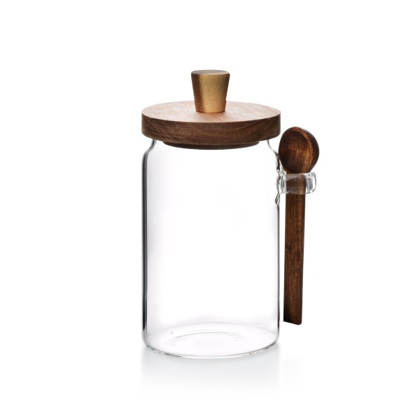 Pojemnik na żywność MODERN KITCHEN słoik 730 ml z łyżką do przechowywania