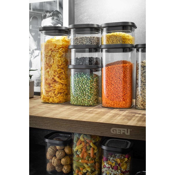 Набір скляних контейнерів для зберігання їжі GEFU Pantry, 3 шт.