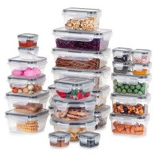 Набір контейнерів VILDE 229159, Пластикові 24 шт. (7 розмірів) — для зберігання їжі в холодильнику та для пікніка