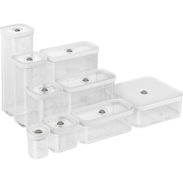 Посуд для зберігання їжі Zwilling Fresh & Save Cube, пластиковий контейнер 2-4.4 л, сірий