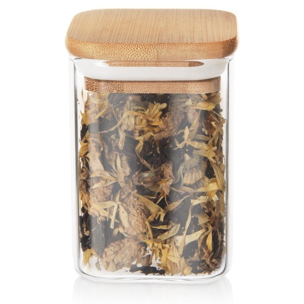 Посудина ORION 127582, скляна для сипучих продуктів 200 мл, з кришкою та гумовою ущільнювачем (для зберігання спецій та круп)