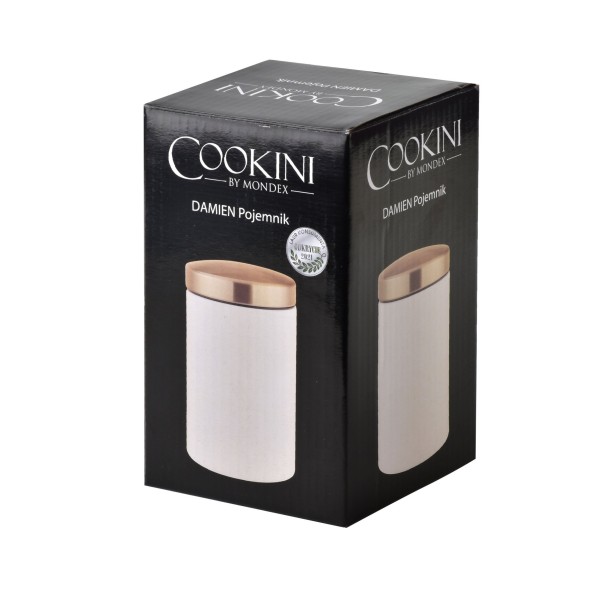 Посудина для зберігання, Damien, COOKINI 800ml, прямокутна 9,5×9,5×14,5 см — для зберігання харчів