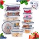Набір контейнерів VILDE 229158, пластикові 5 розмірів, для зберігання їжі, 12 ел.